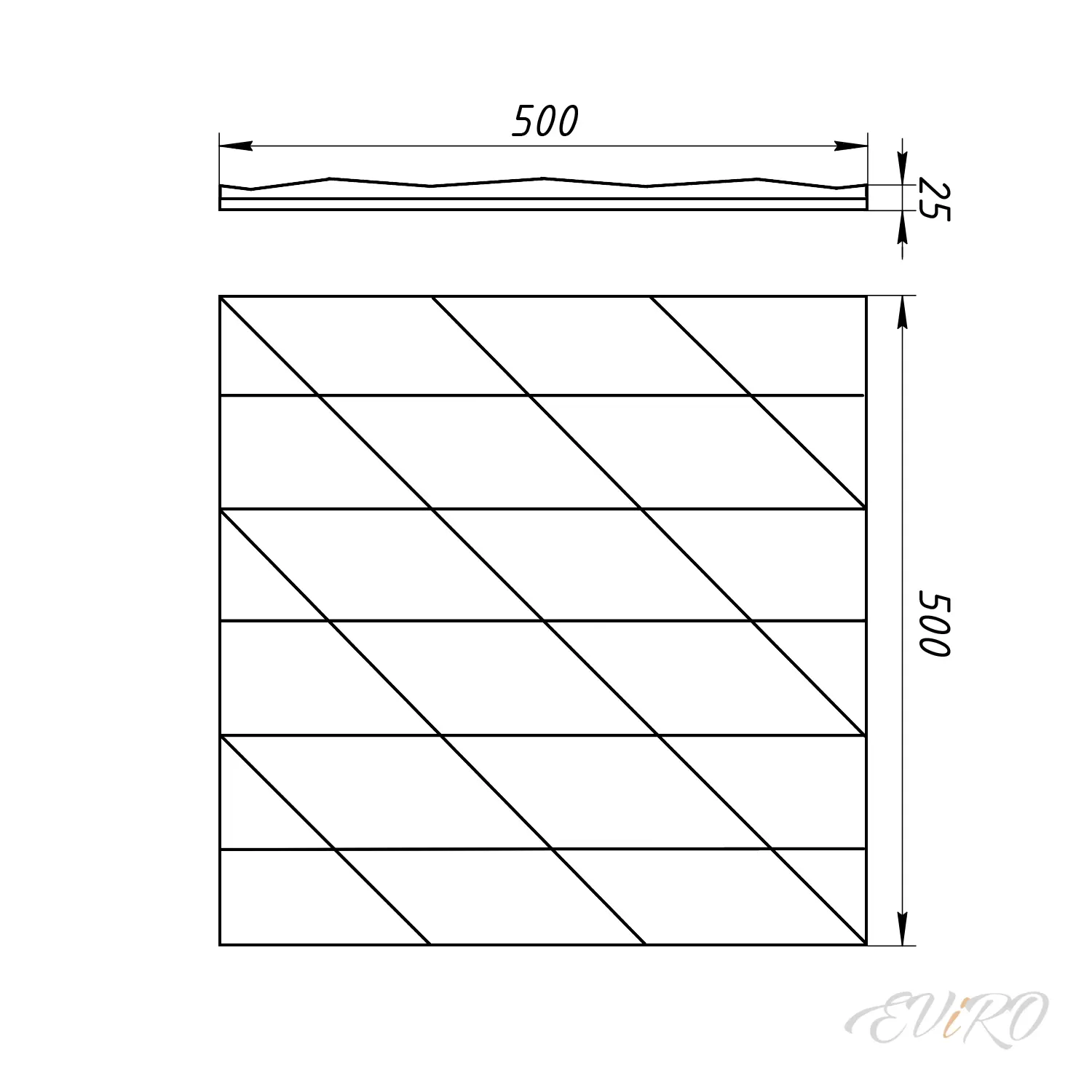 Гипсовая 3D панель EViRO Монохромия
