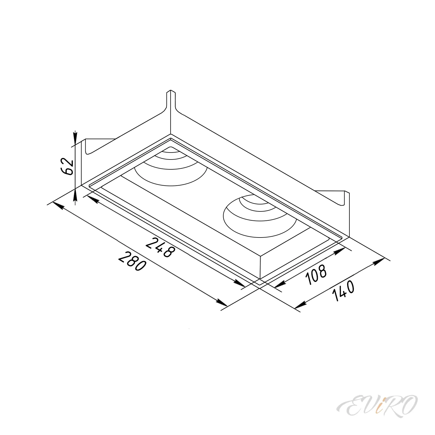 Потолочный светильник EViRO ВПС 28