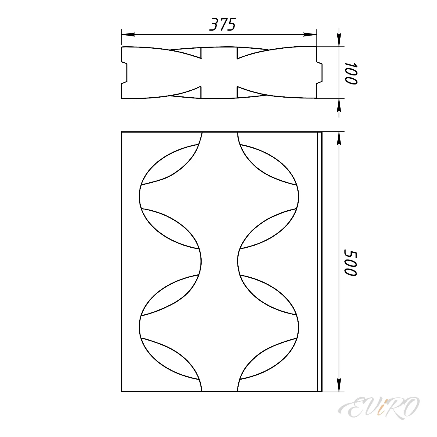 Гипсовая 3D перегородка EViRO Weaver
