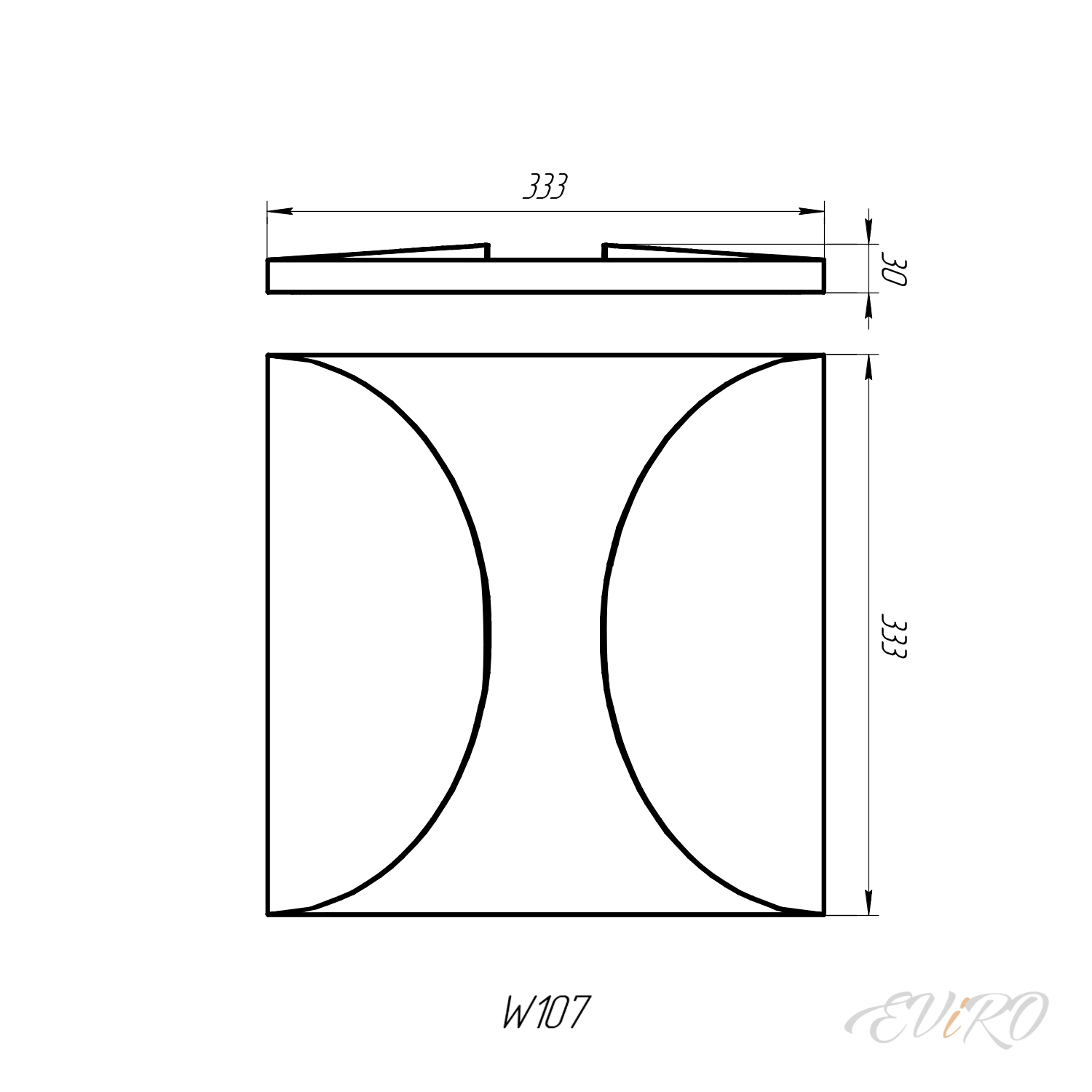 Стеновая 3д панель W106 и W107
