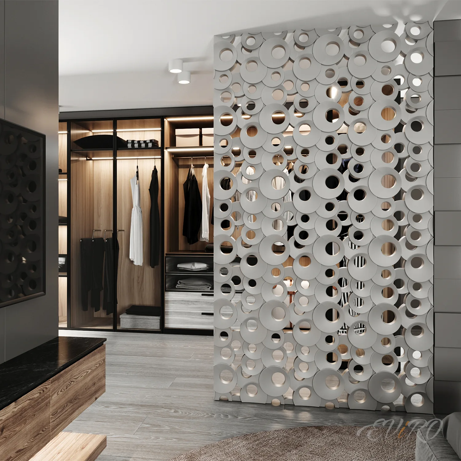 Гипсовая 3D перегородка EViRO Quincy