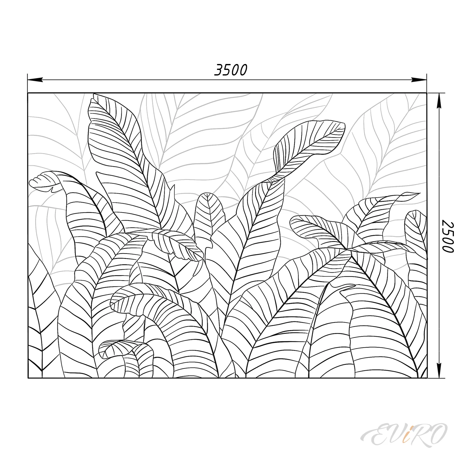 Гипсовый 3D барельеф EViRO Feathers