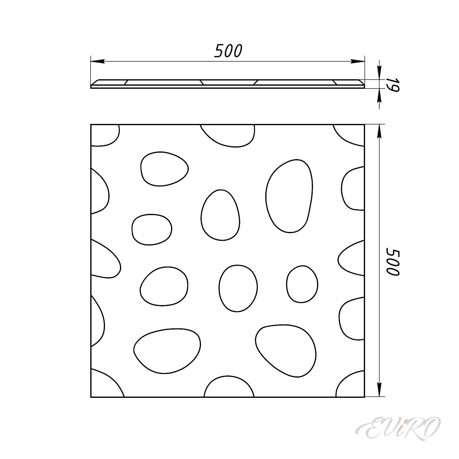 Гипсовая 3D панель EViRO Кругляк
