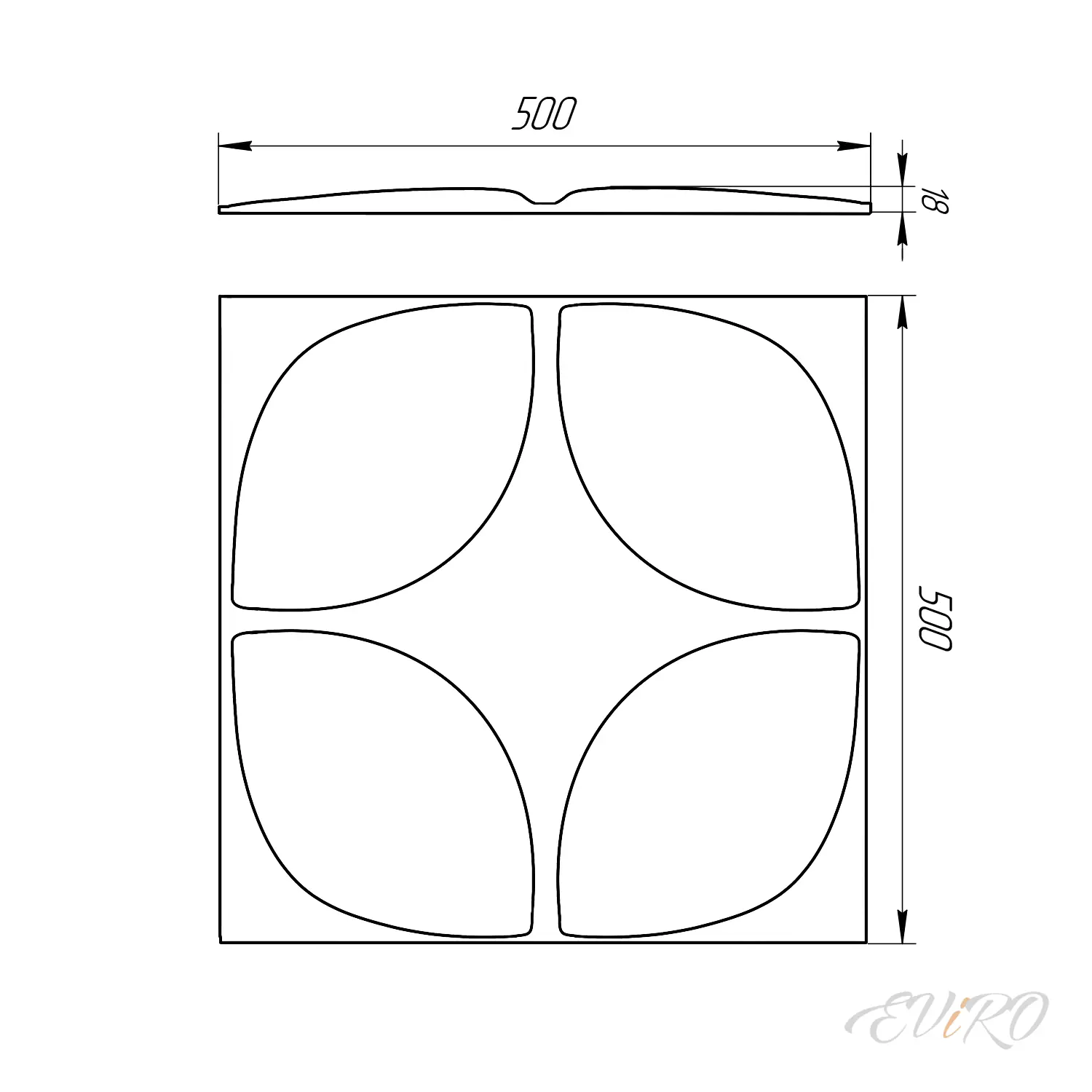 Гипсовая 3D панель EViRO Свипсы