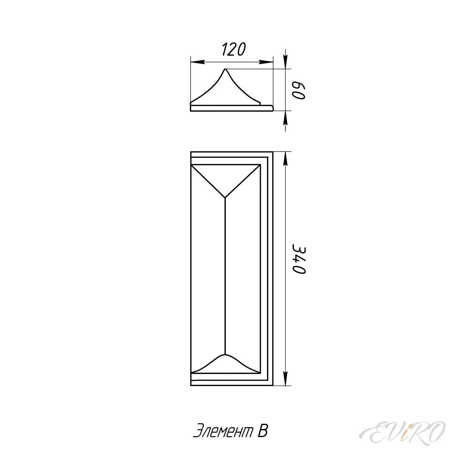Гипсовая 3D панель EViRO Deco