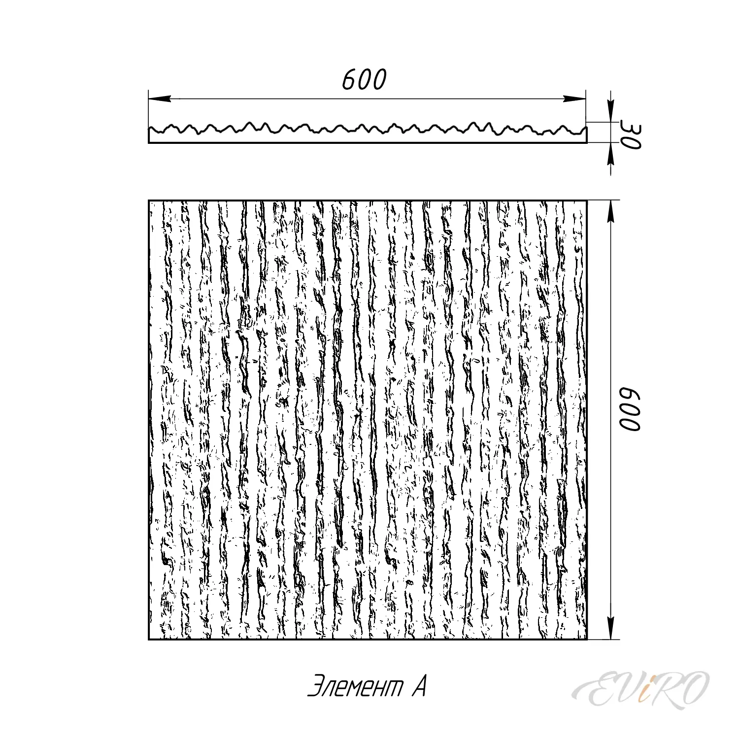 Гипсовая 3D панель EViRO Natural Lines