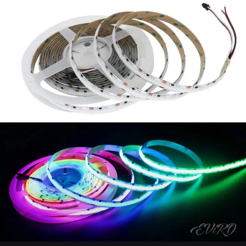 Светодиодная лента адресная RGB COB, 720 led, 24V, 21W, IP20, комплект