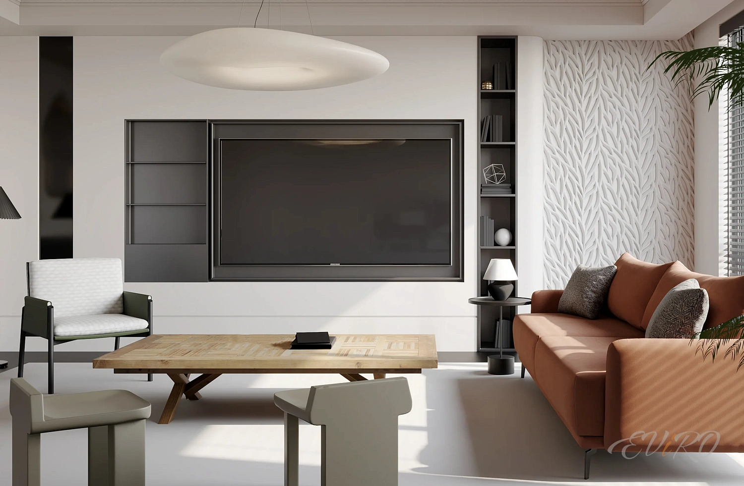 Гипсовая 3D панель EViRO Leaflet