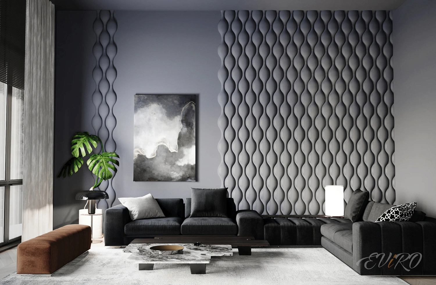 Гипсовая 3D панель EViRO Роберта