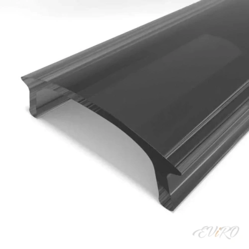 MIC-2000 ANOD светодиодный профиль накладной алюминиевый с рассеивателем (чёрный)